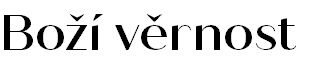 Boží věrnost