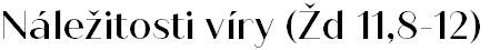 Náležitosti víry