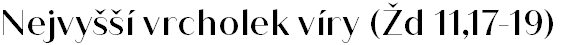 Nejvyšší vrcholek víry